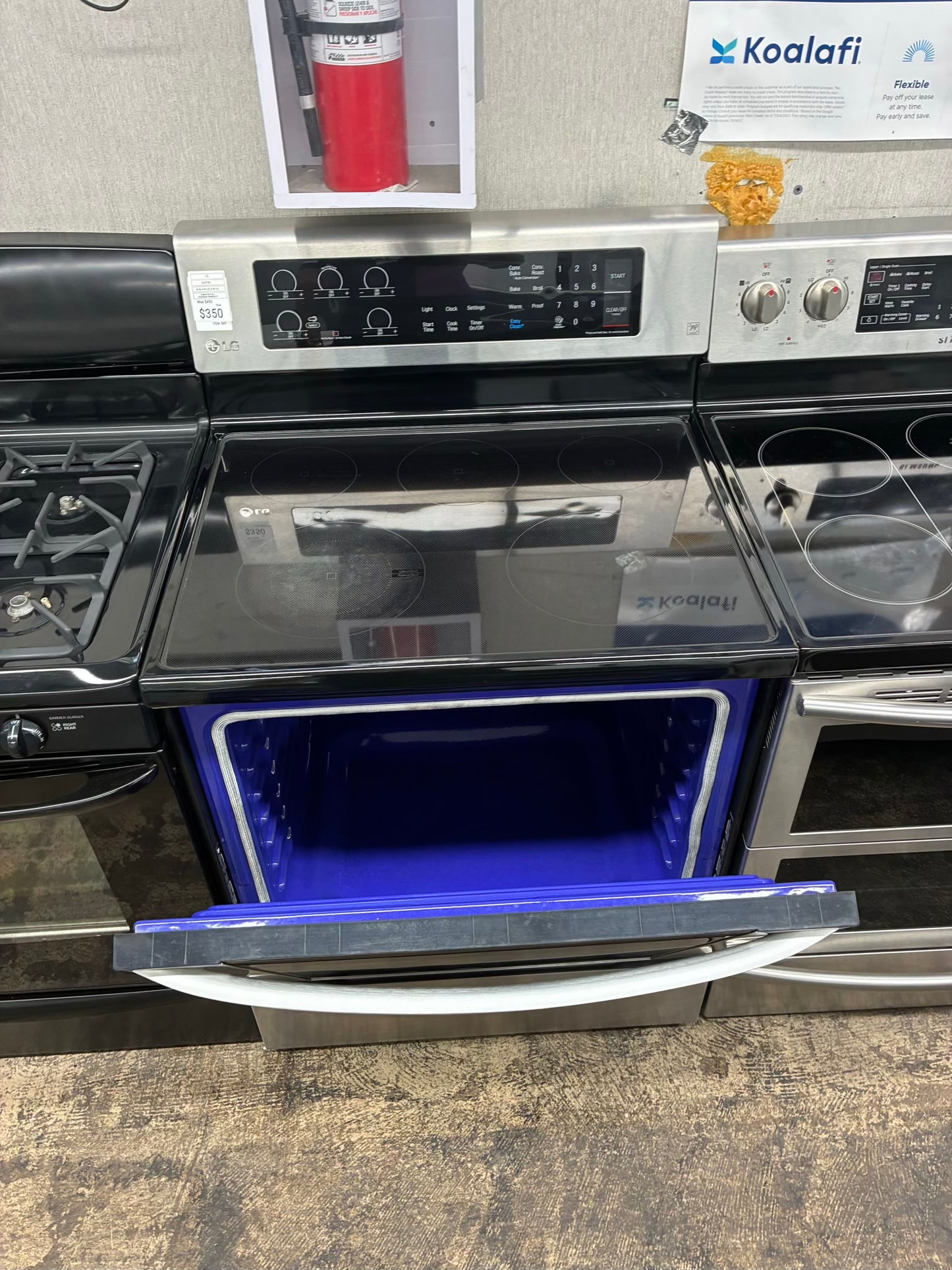 LG range 5 burner 30 inch stainless steel