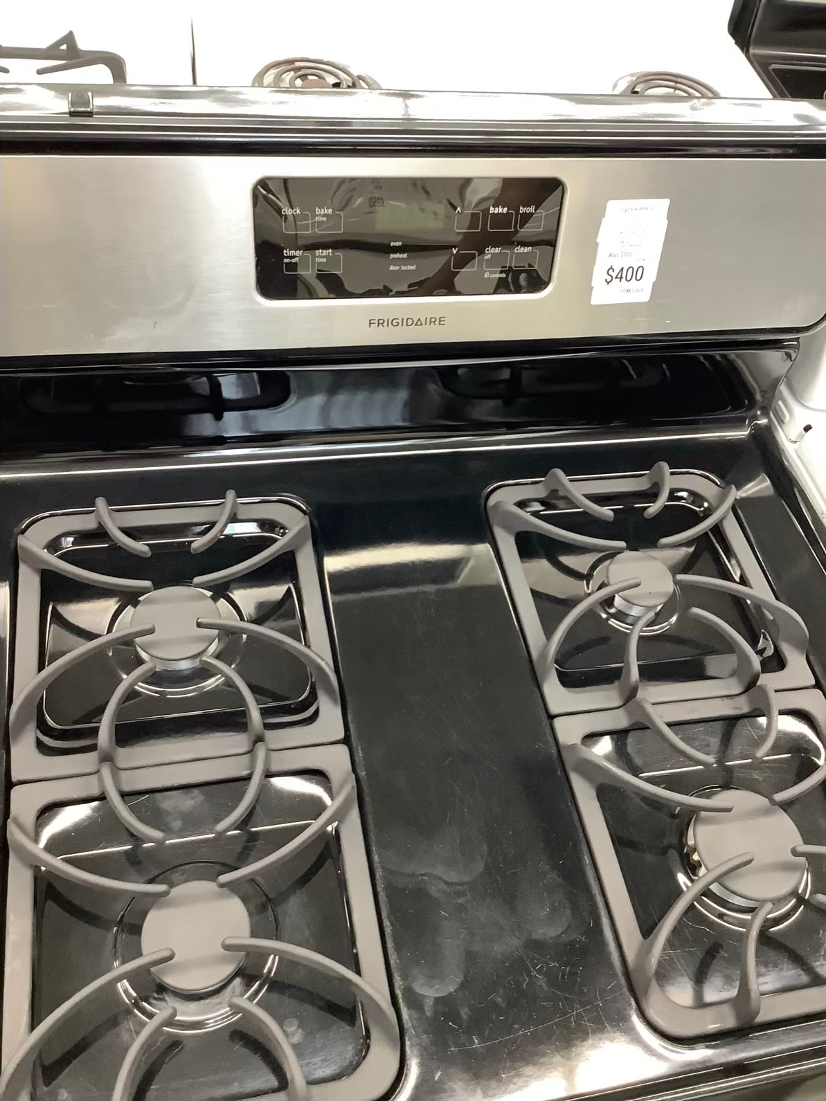 Frigidaire gas range stainless steel 4 burner