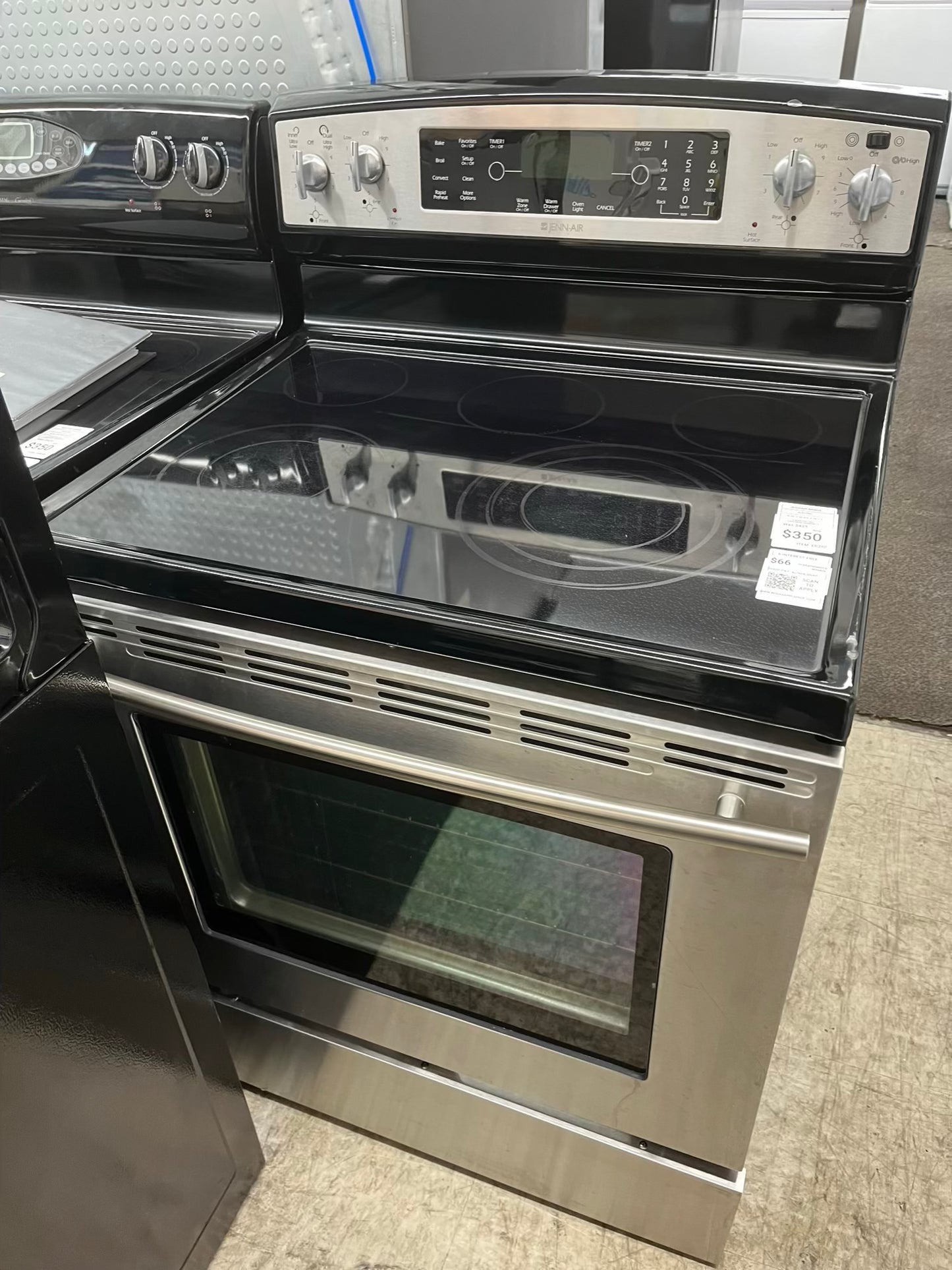 ^ Item : #ER39D Jennair electric range 5 burner stainless steel *more pictures soon