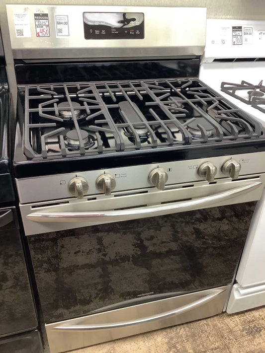 ¶ Frigidaire gas range double oven stainless steel 5 burner bake broil convection 30 in