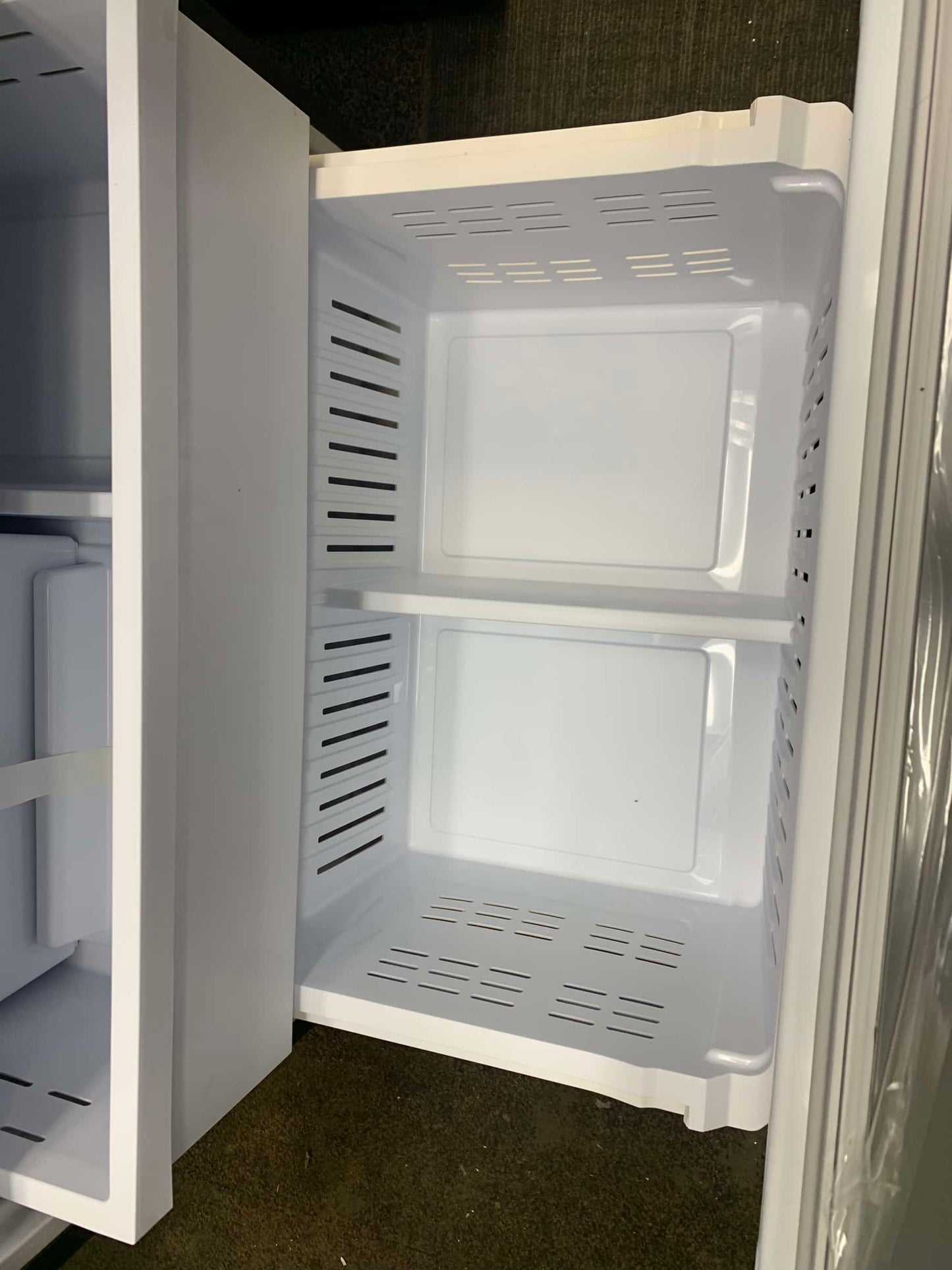 ⭐️ CYBER MONDAY ★ Samsung 33” Open Box - 25 cu. ft. 3-Door French Door Smart Refrigerator with Beverage Center - Stainless Steel RF302