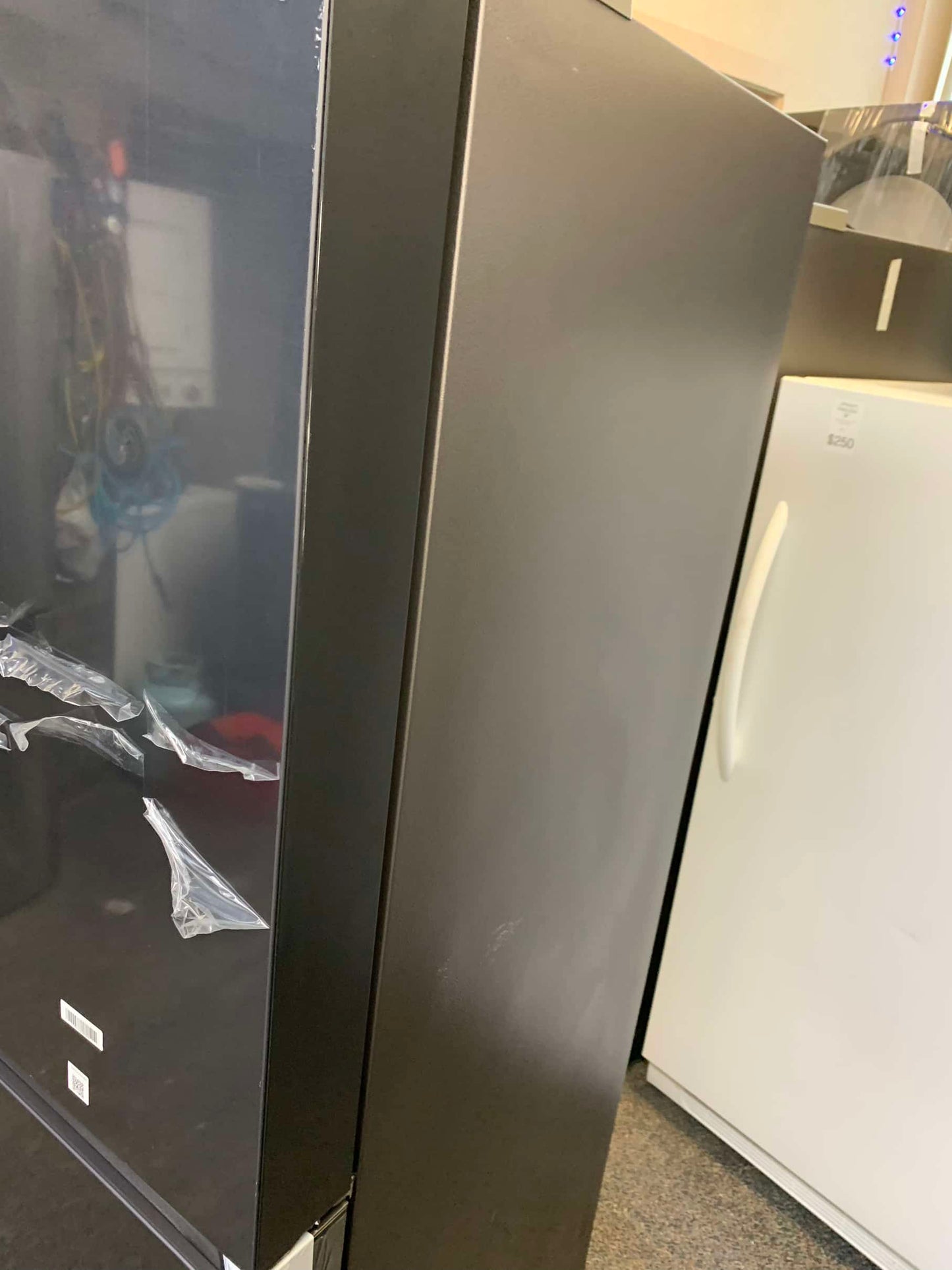 ★ Samsung Open Box 22.8 cu. ft. 4-Door Flex French Door Smart Refrigerator in Fingerprint Resistant Stainless Steel, Counter Depth 36 in RF306 - ST2