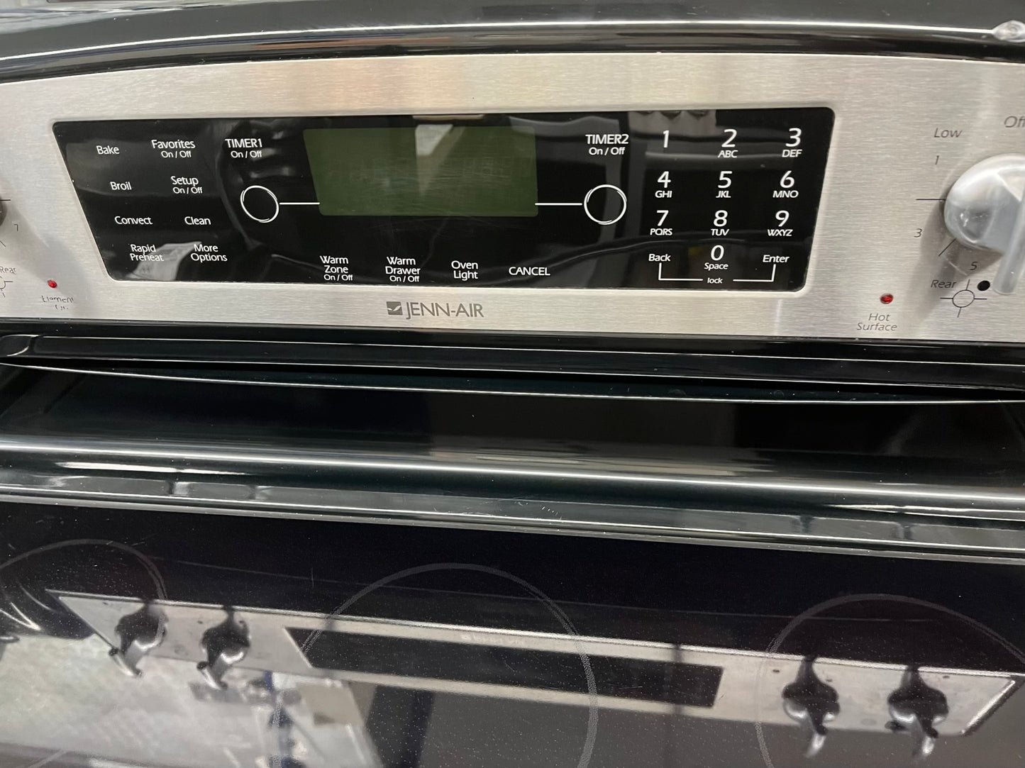 ^ Item : #ER39D Jennair electric range 5 burner stainless steel *more pictures soon