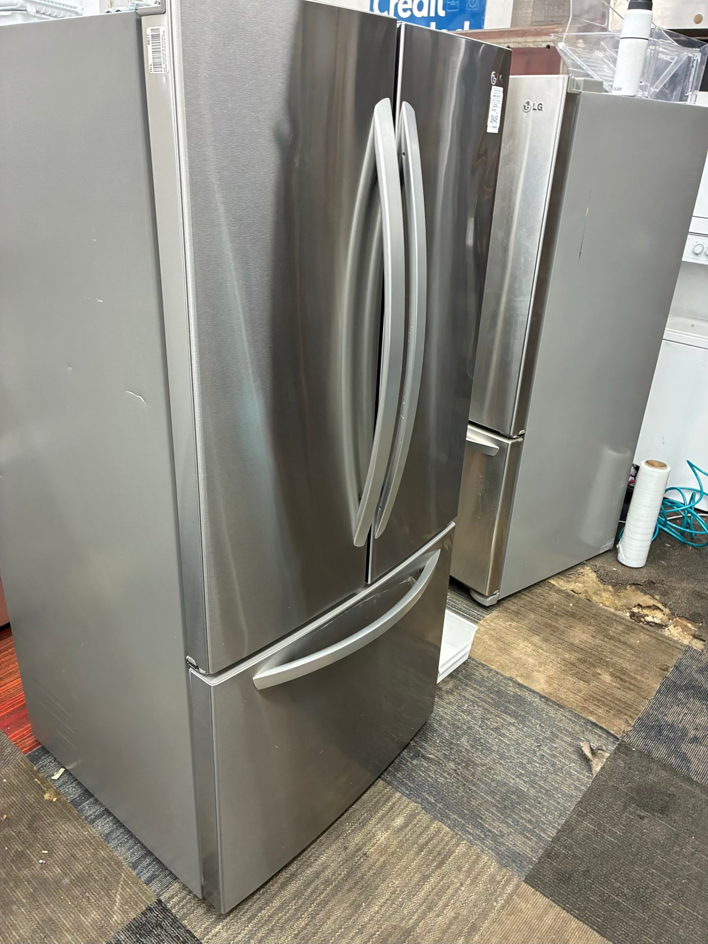 LG French door refrigerator stainless steel 33 in