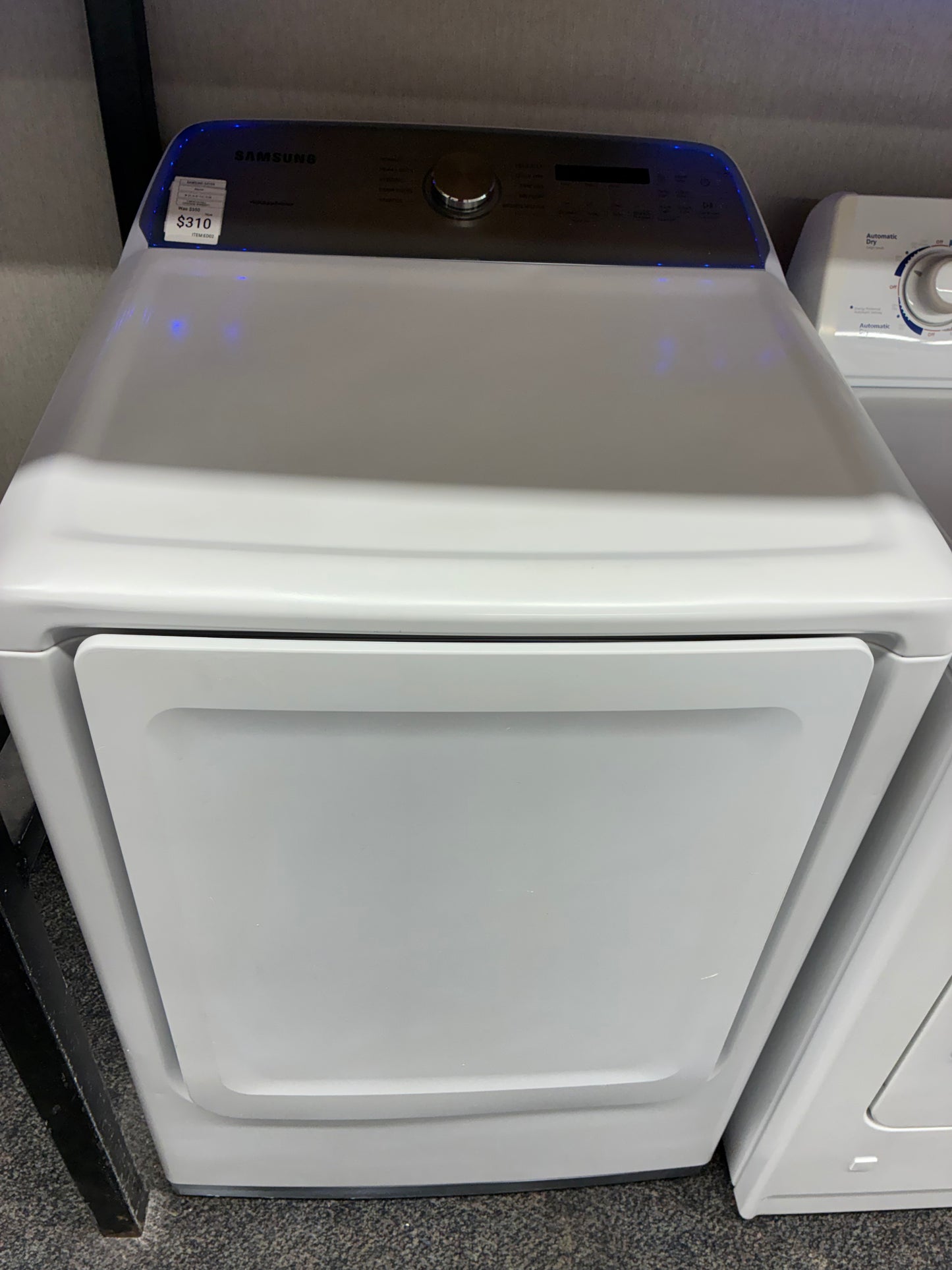 Samsungside x side dryer electric 220v large capacity 27”