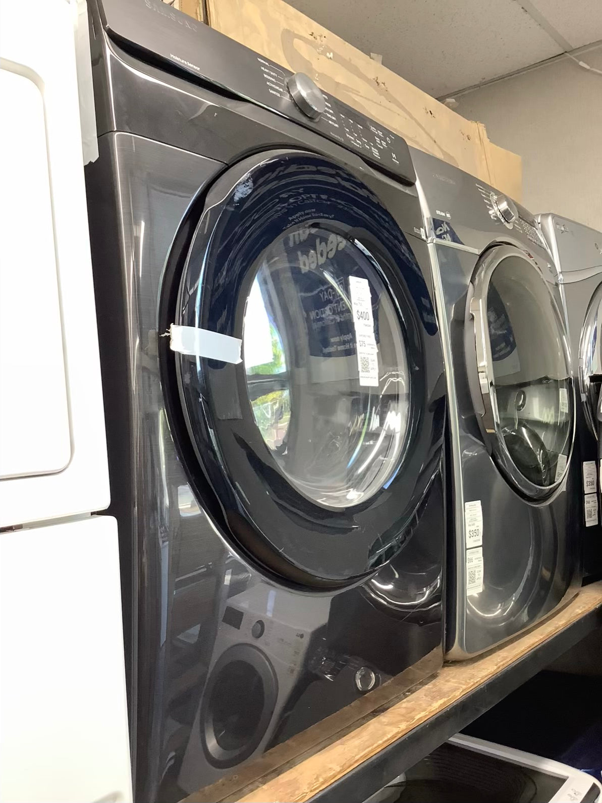 Samsung front load electric dryer 220v large capacity stackable 27”