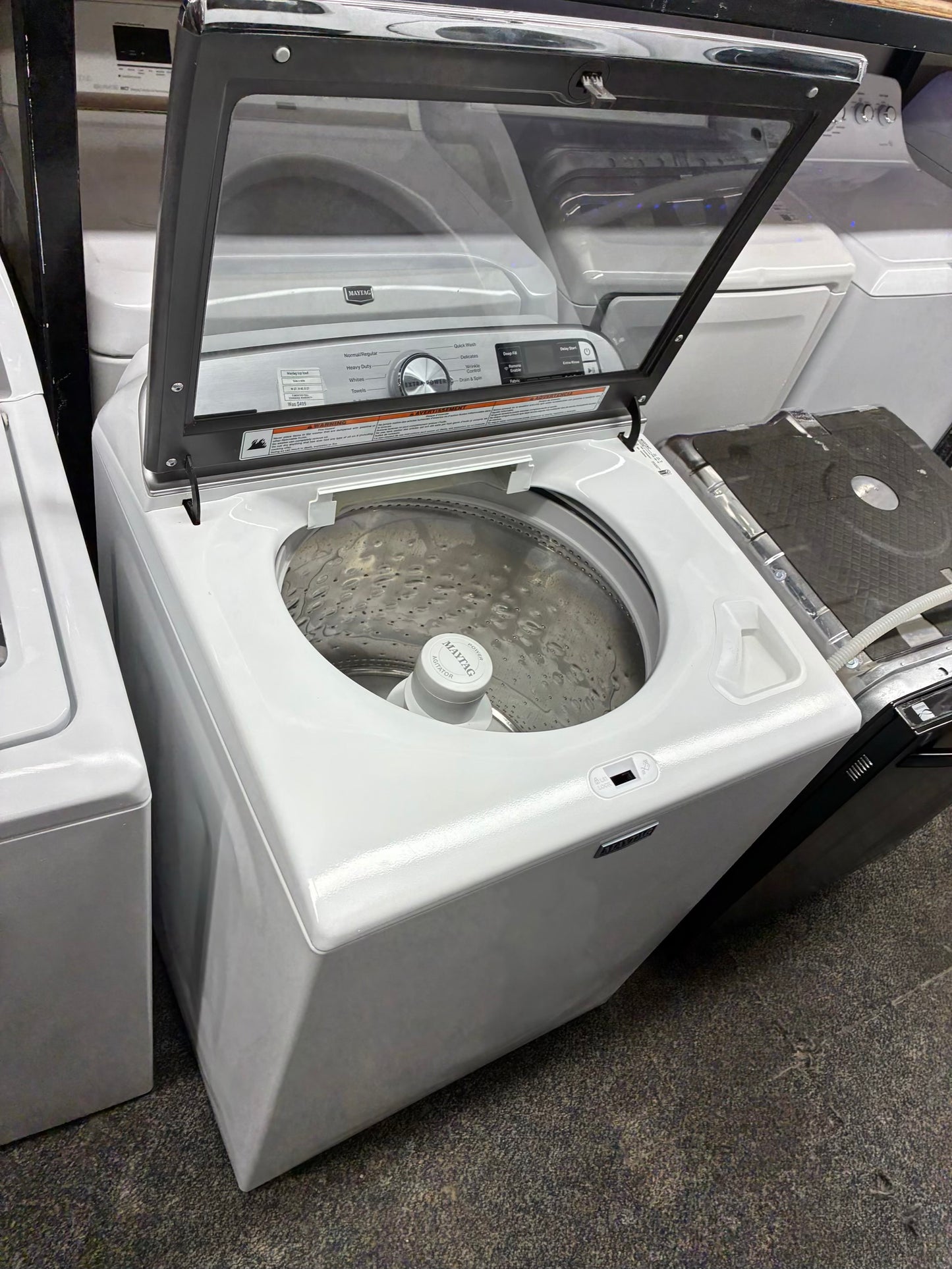 Maytag top load washer large capacity side x side 27”