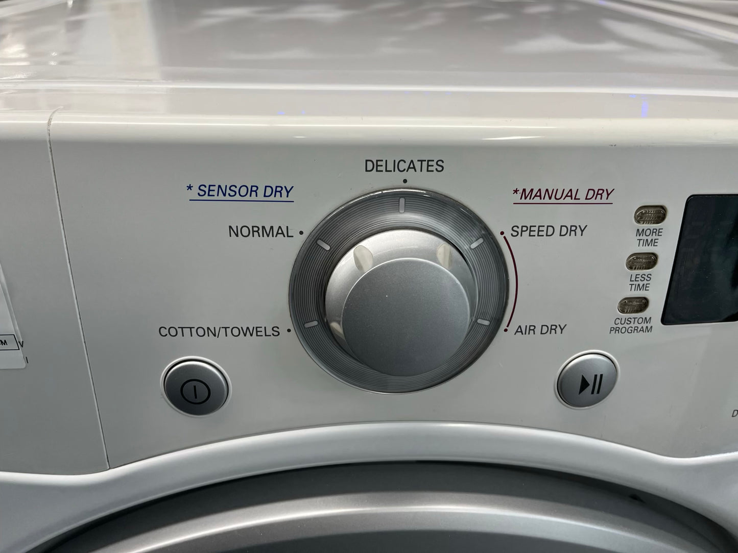 ^ ITEM #ED93H LG gas dryer Side x Side 27”