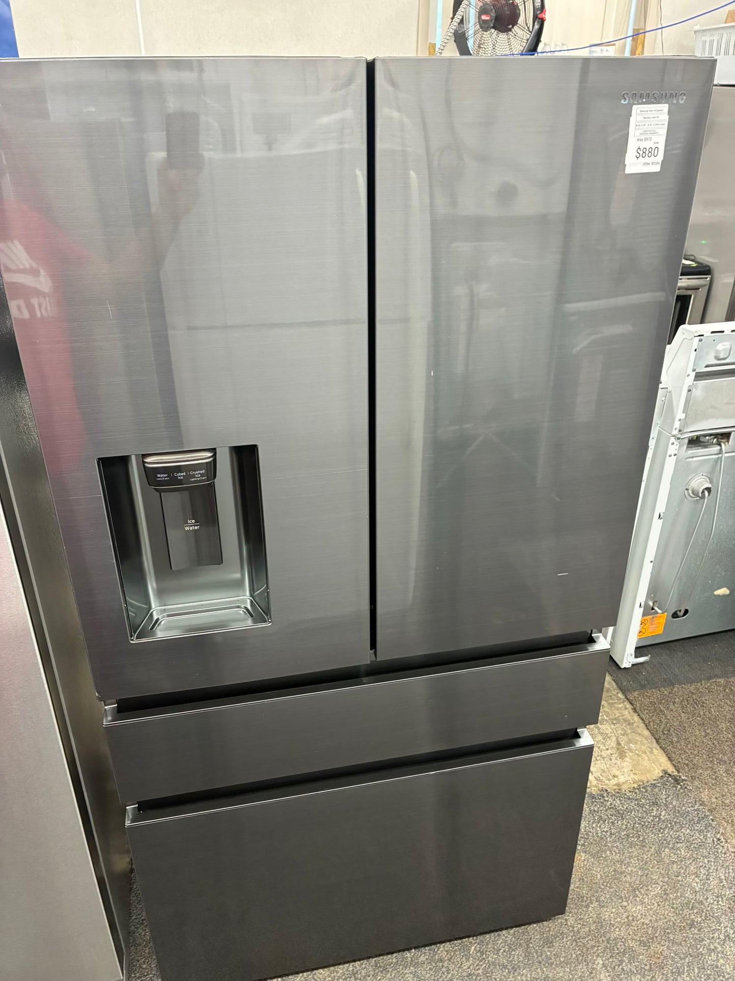 Samsung French 4 door refrigerator slate stainless steel 36” counter depth