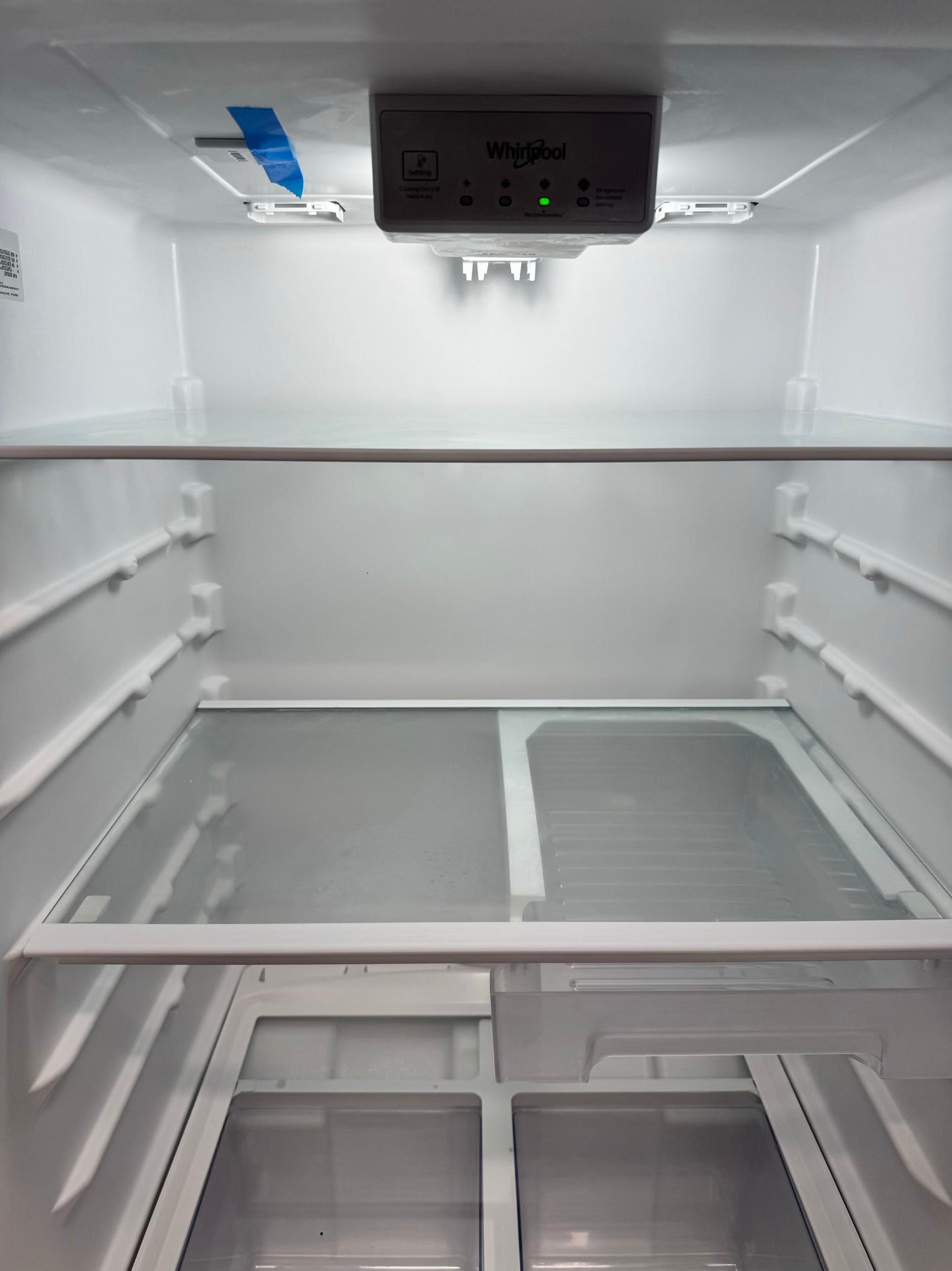Whirpool top freezer stainless steel 28 inch