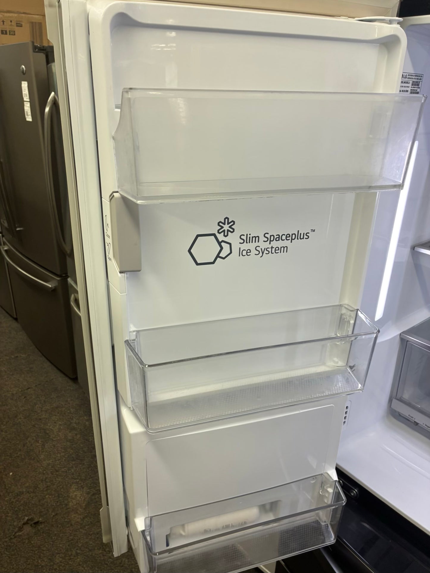LG french door refrigerator slate stainless steel with ice maker 36”