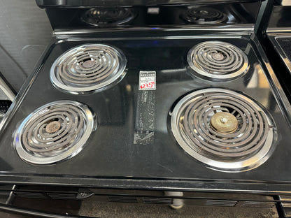 ¶ GE black electric range coil 30” inch electric stove