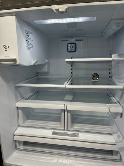 ^ Item: #RF94S kenmore french door refrigerator stainless steel w/water ice dispenser 36 in