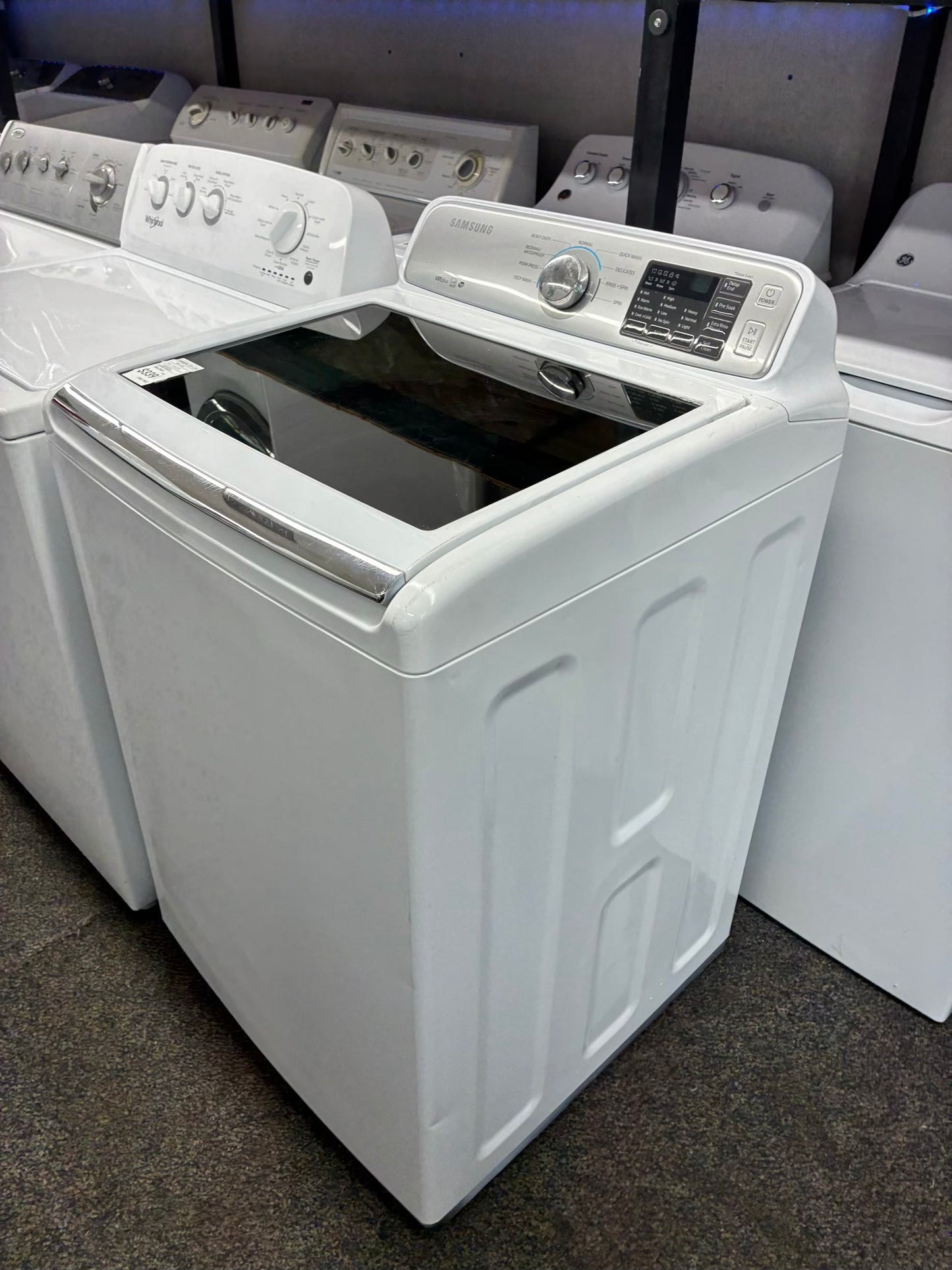 Samsung top load large capacity white 27”
