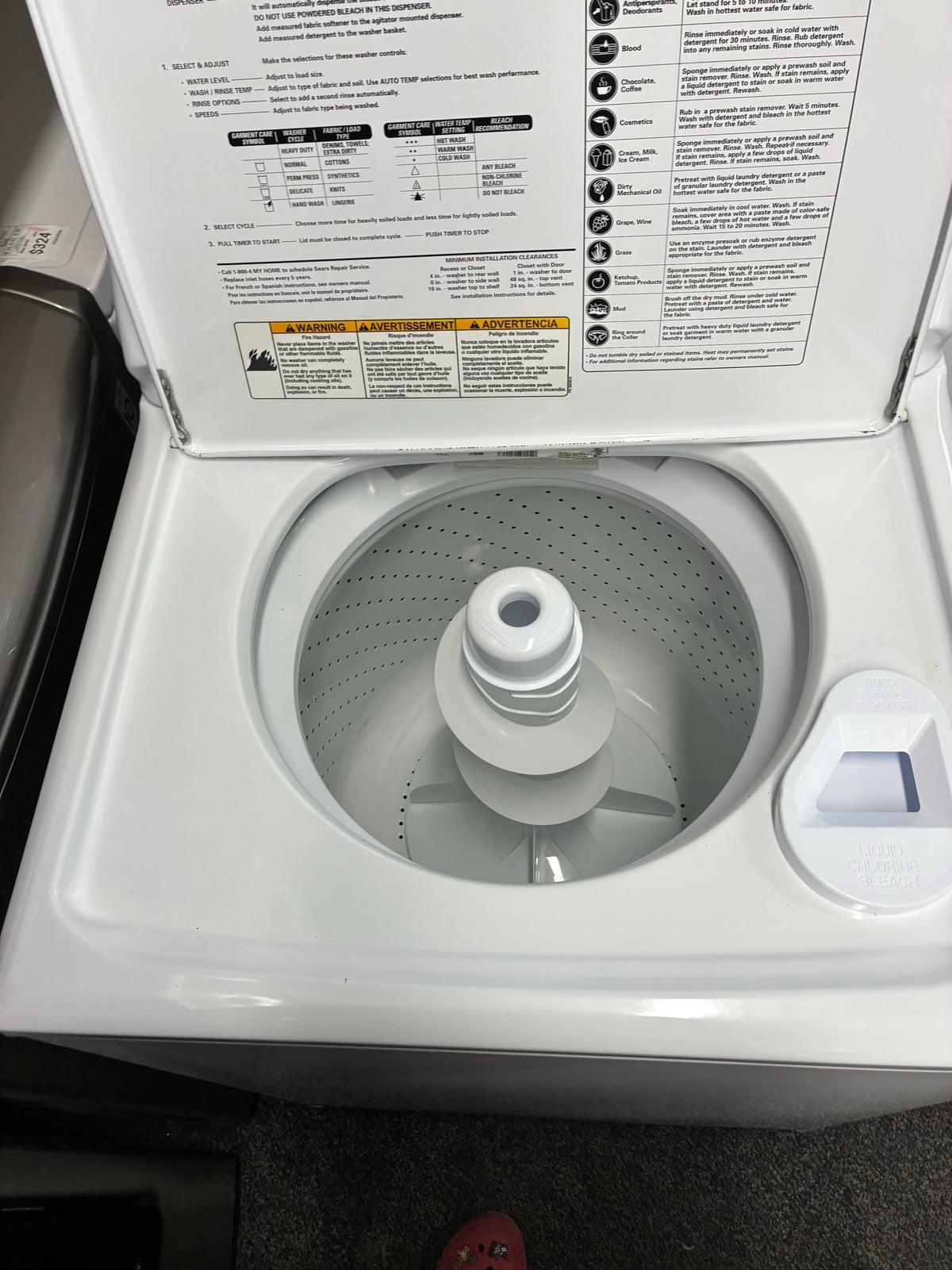 Kenmore,top load washer 27” large capacity