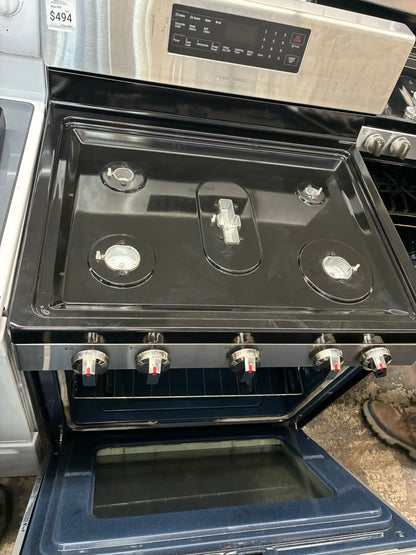 Samsung range 5 burner stainless steel 30”