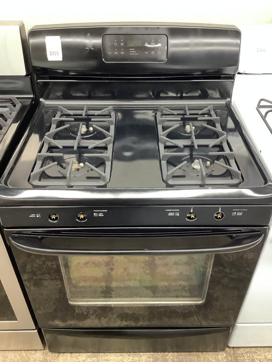 Kenmore gas range , 4 burner black color 30”