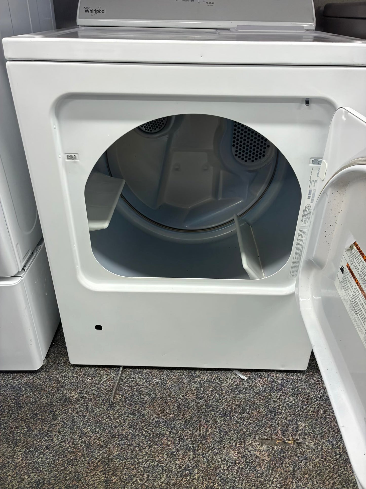 Whirlpool gas dryer white 29” large capacity
