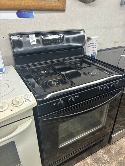 Frigidaire Gas Range black 4 Burners 30”