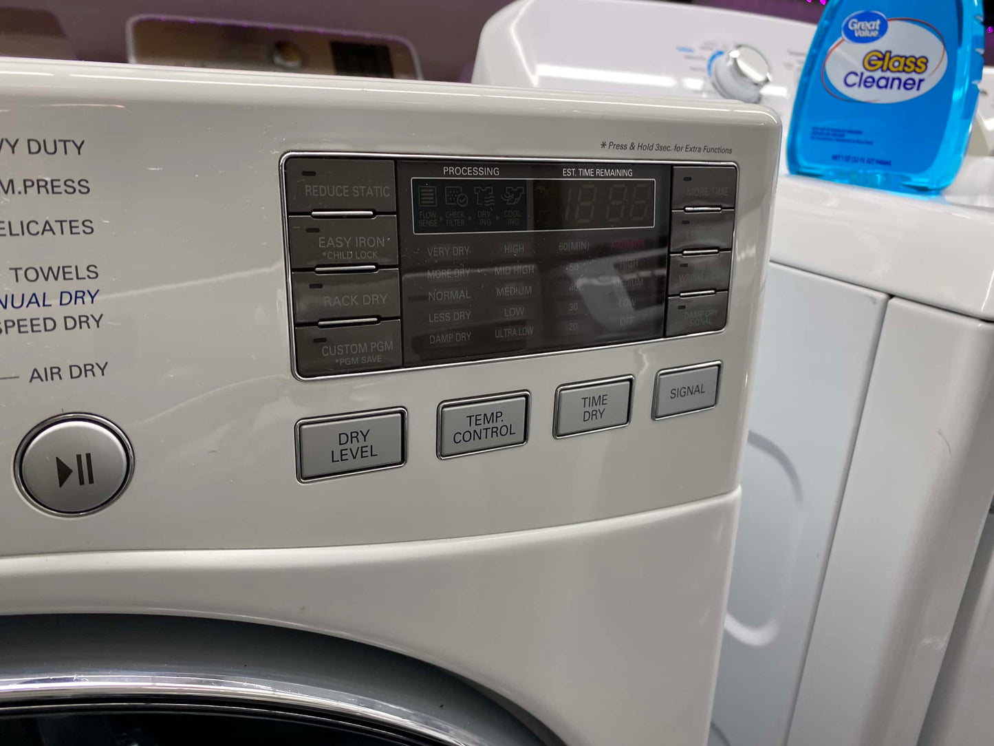 ITEM #ED62P LG  front load electric dryer 220v  stackable large capacity stainless steel drum 27 in D