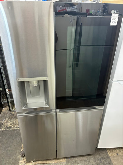 LG side by side refrigerator stainless steel 36” water dispenser ice maker
