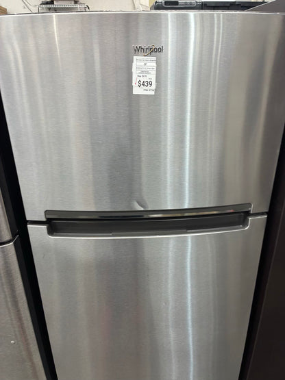 Whirlpool top freezer refrigerator stainless steel 28l