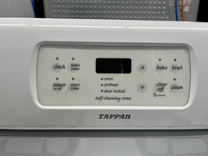 - ITEM #GR62X  Tappan gas range white 4 burner 30” in