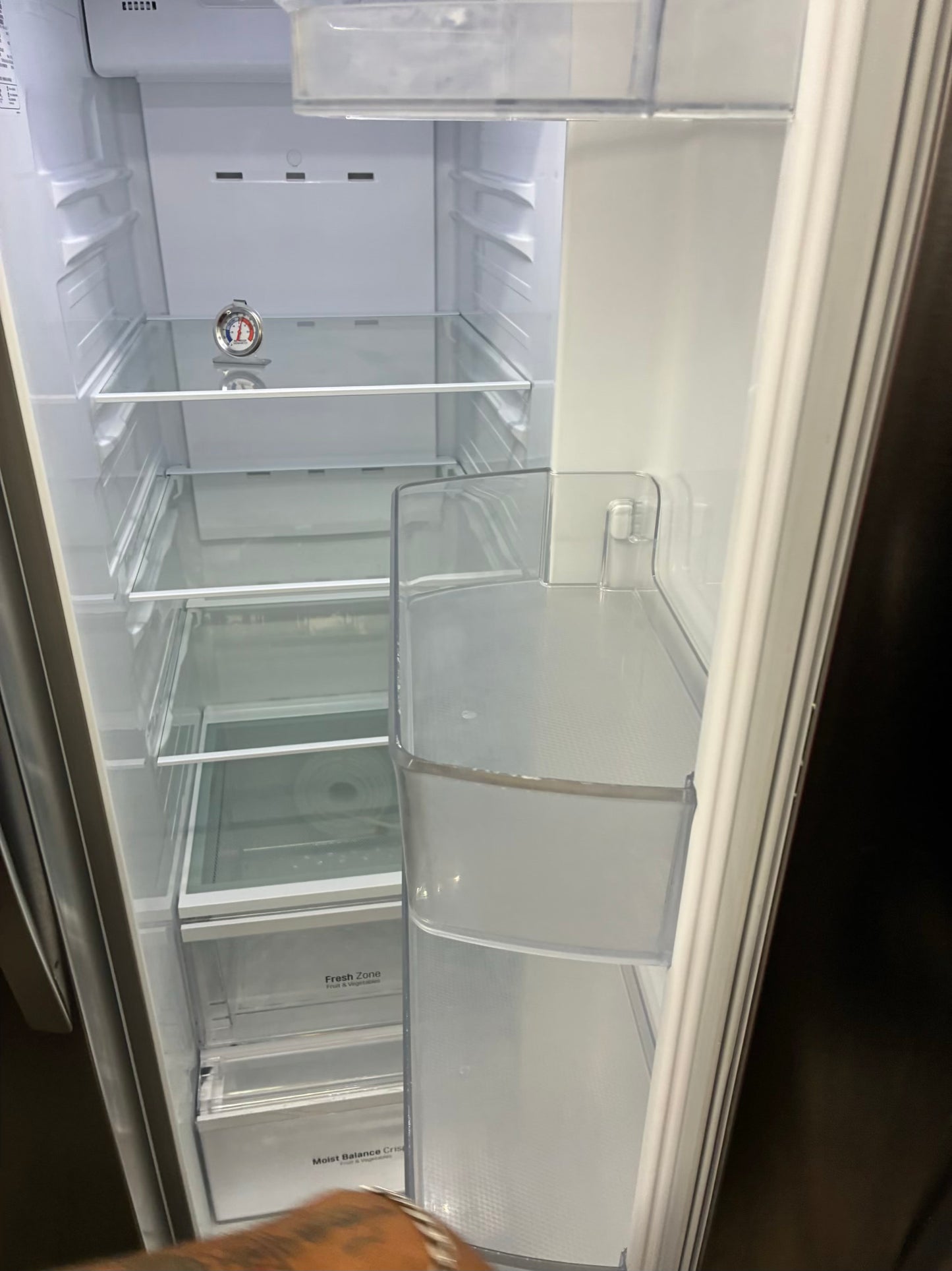LG side by side refrigerator stainless steel 36” ice maker water dispenser ice maker