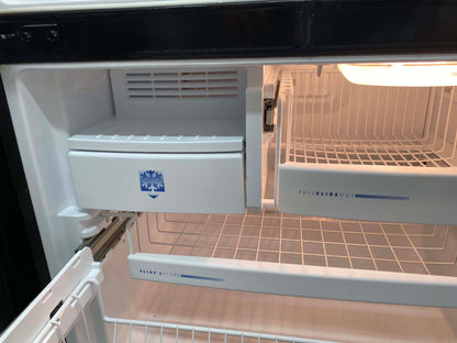 Item: #RF76S Frigidaire French door refrigerator stainless steel w/water ice dispenser 33 in.