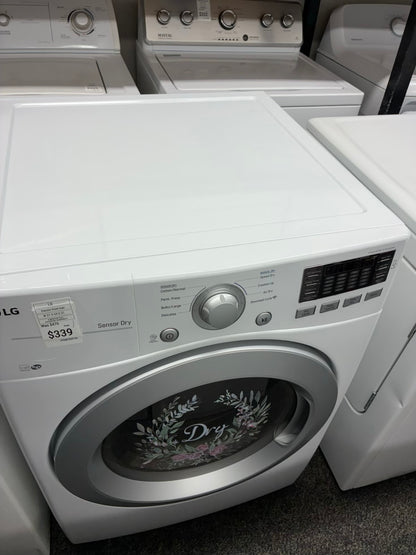 LG Electric Dryer 27” white front load
