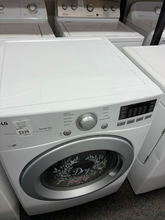 LG Electric Dryer 27” white front load