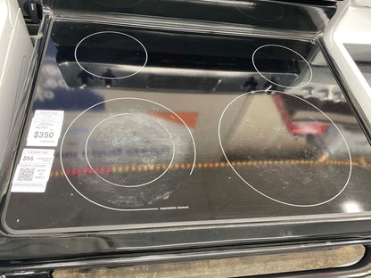 Item: #GR74C  Frigidaire electric range 4 burner  black 30 in