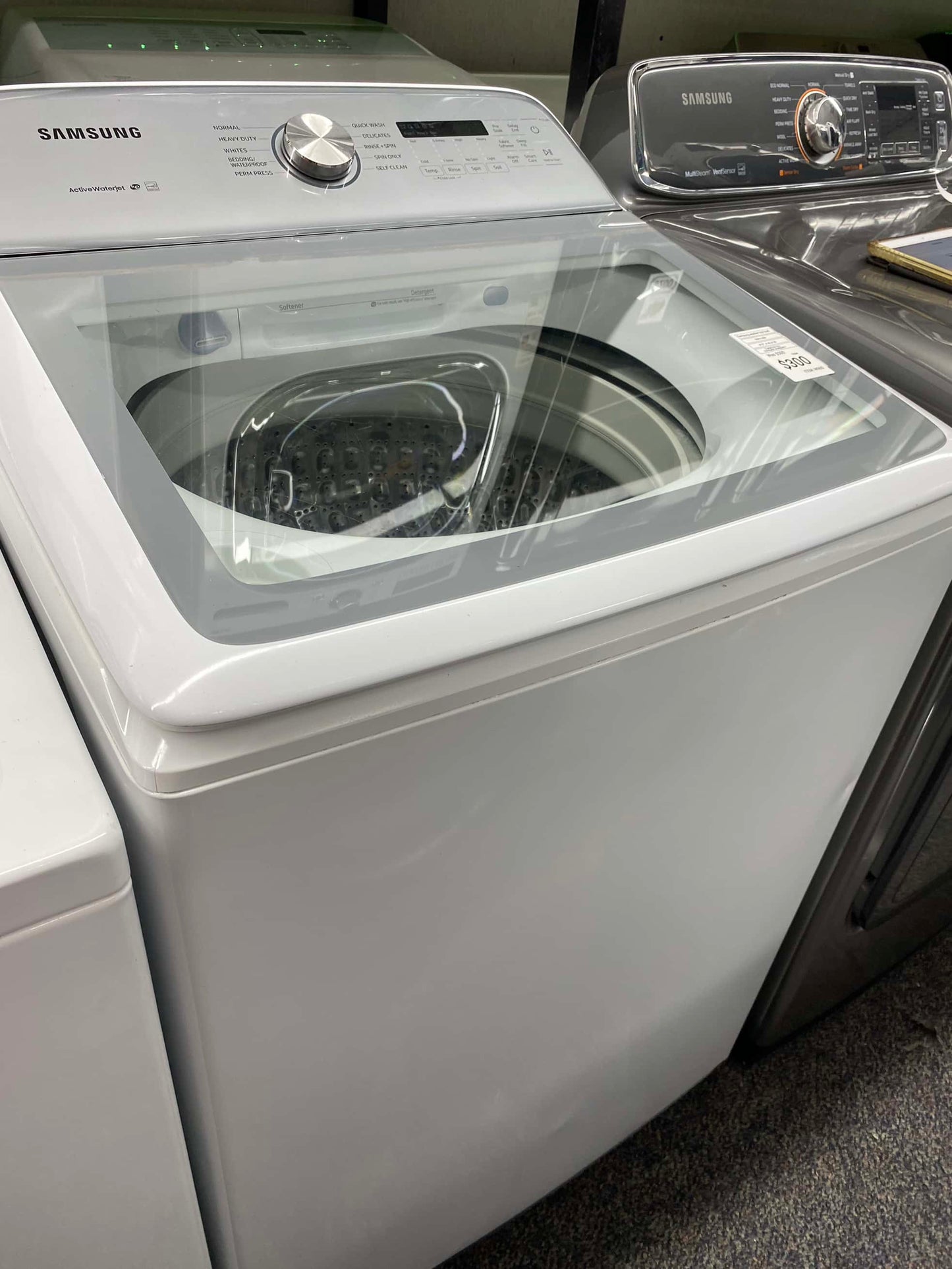 ITEM #W96S Samsung top load washer  large capacity side x side 29”