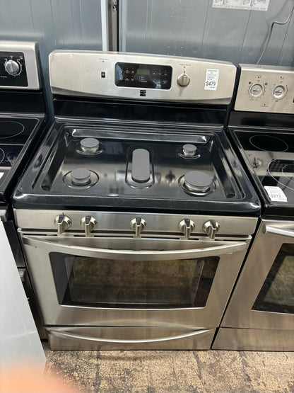 Kenmore Gas Range Stainless Steel 5 Burners 30”