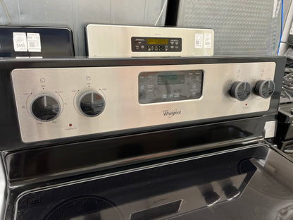 ITEM #ER30D Whirlpool electric stainless steel range 4 burner 30 inch