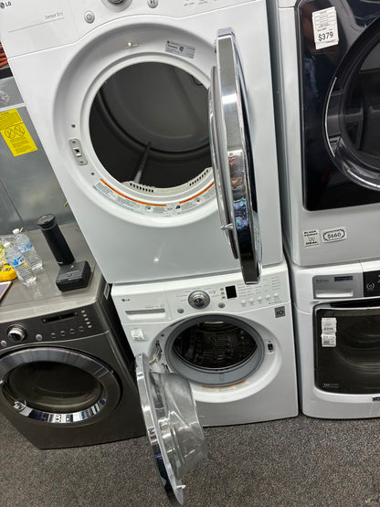 LG WASHER N DRYER FRONT LOAD ELECTRIC 27” WHITE