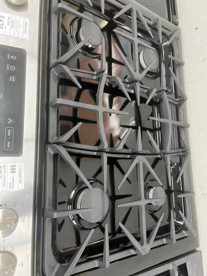 ^ ITEM #GR77A kenmore  Stainless steel slide in gas range 5 burner 30 inch