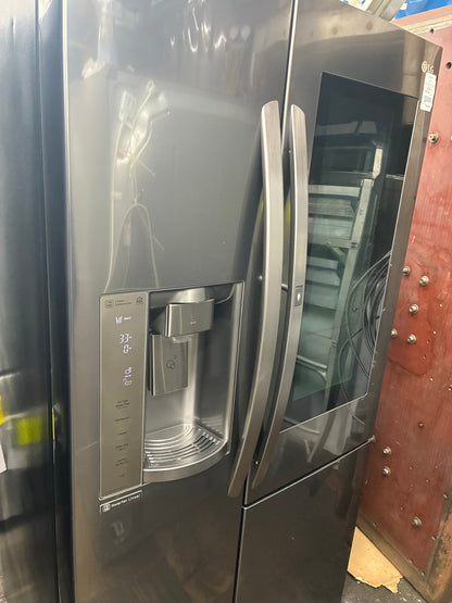 LG. Side by side smart refrigerator  with craft ice  maker water dispenser 36” in