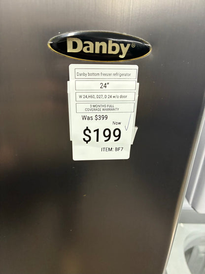 Danby Freezer Refrigerator 24” stainless steel