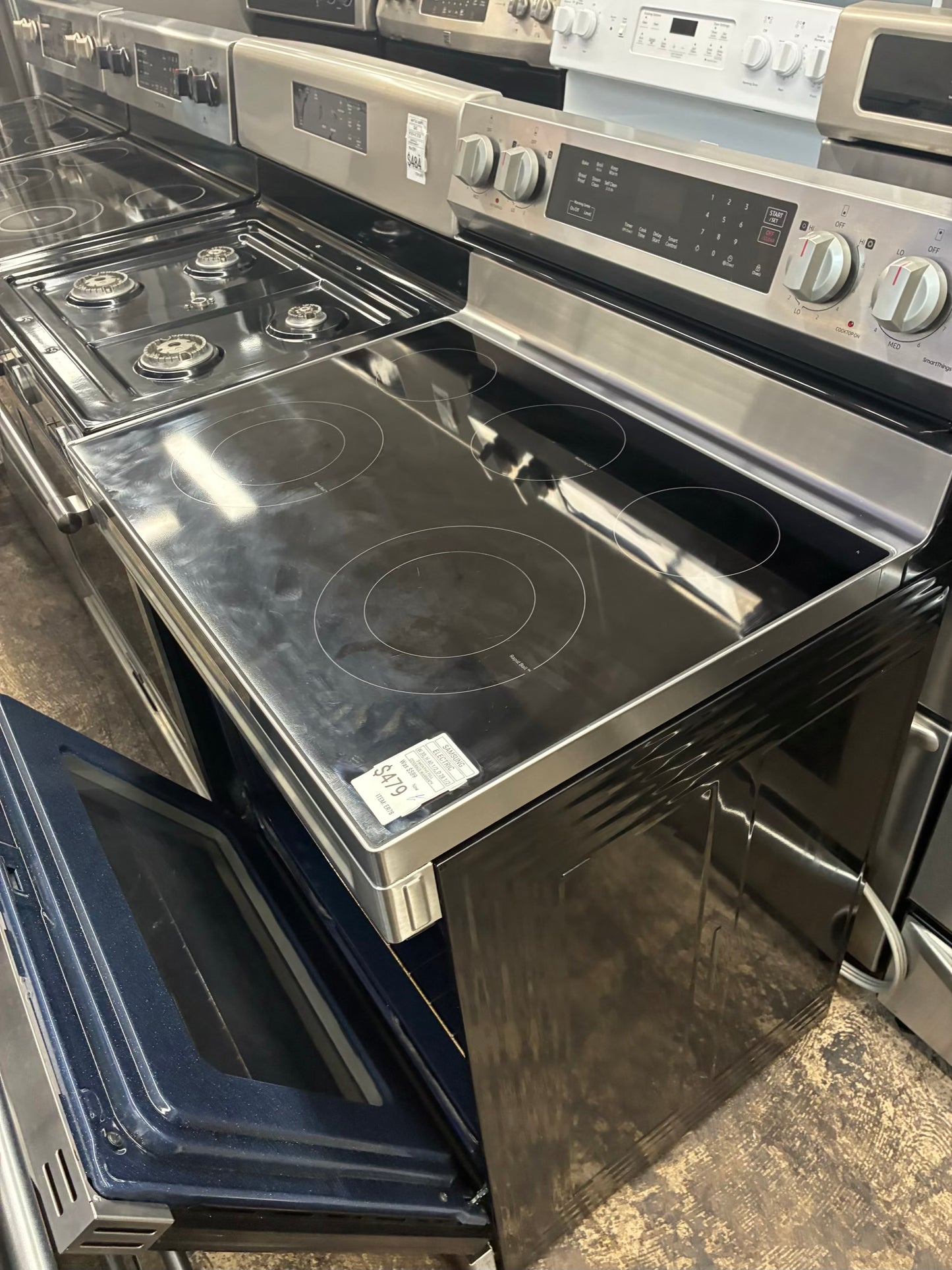 Samsung electric range stainless steel 30”