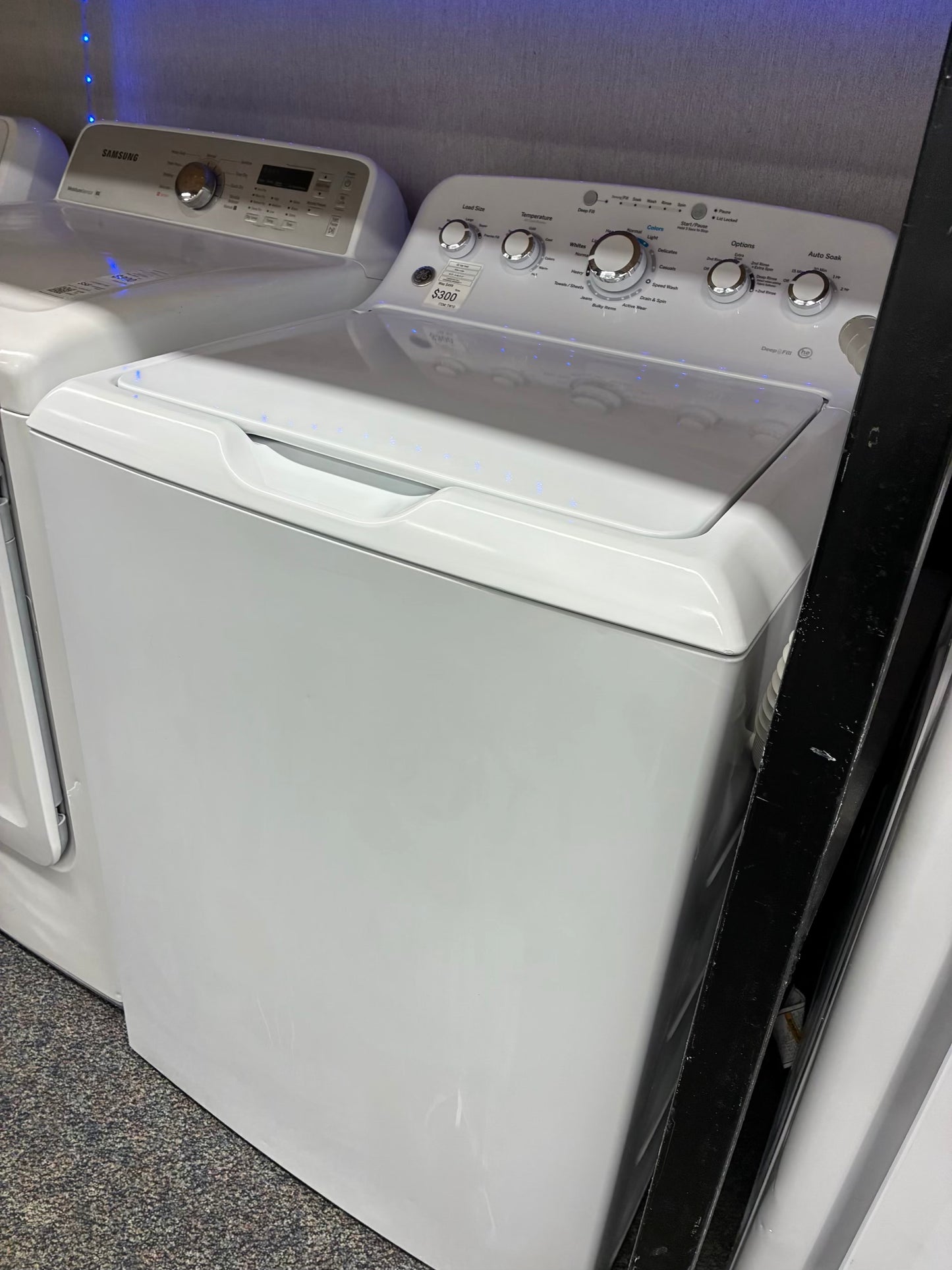 GE top load washer  large capacity side x side 27”
