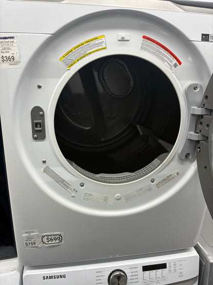SAMSUMG electric washer and dryer 27” front load
