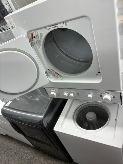 GE laundry center  washer and dryer electric stackable 24”