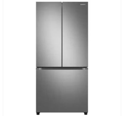 ★ Samsung Open Box 33 in. W 24.5 cu. ft. 3-Door French Door Smart Refrigerator in Stainless Steel with Dual Icemaker  RF045 - ST2