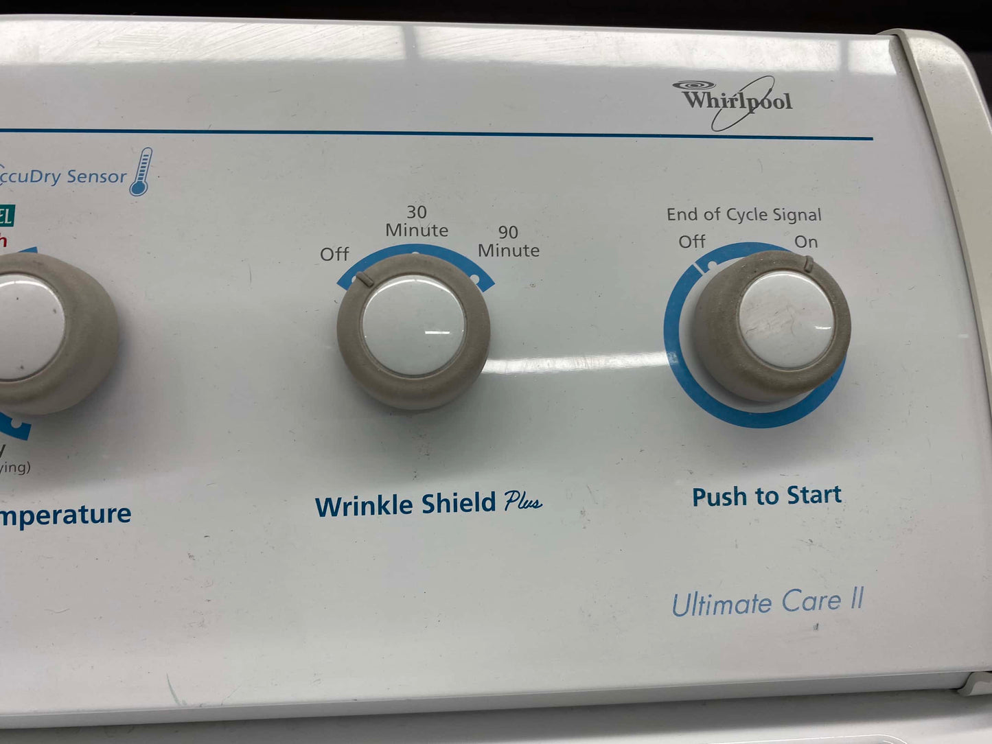ITEM #ED196  Whirlpool electric dryer large capacity side x side 29”