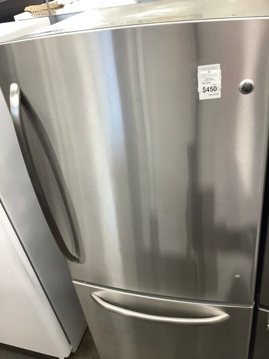 Stainless steel GE Bottom Freezer Refrigerator