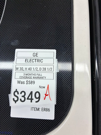 GE electric range white 30” 5 burners