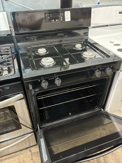 Whirlpool Gas Range black 4 Burners 30”