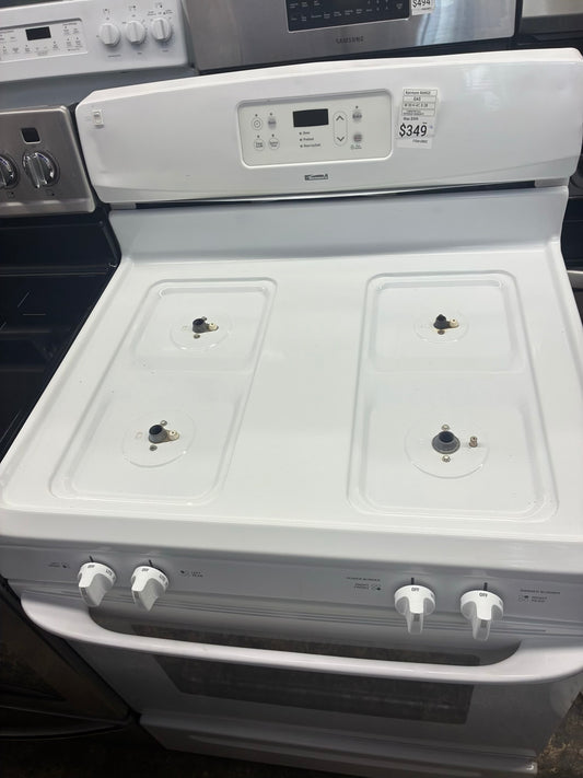 Kenmore Gas Range white 4 Burners 30”