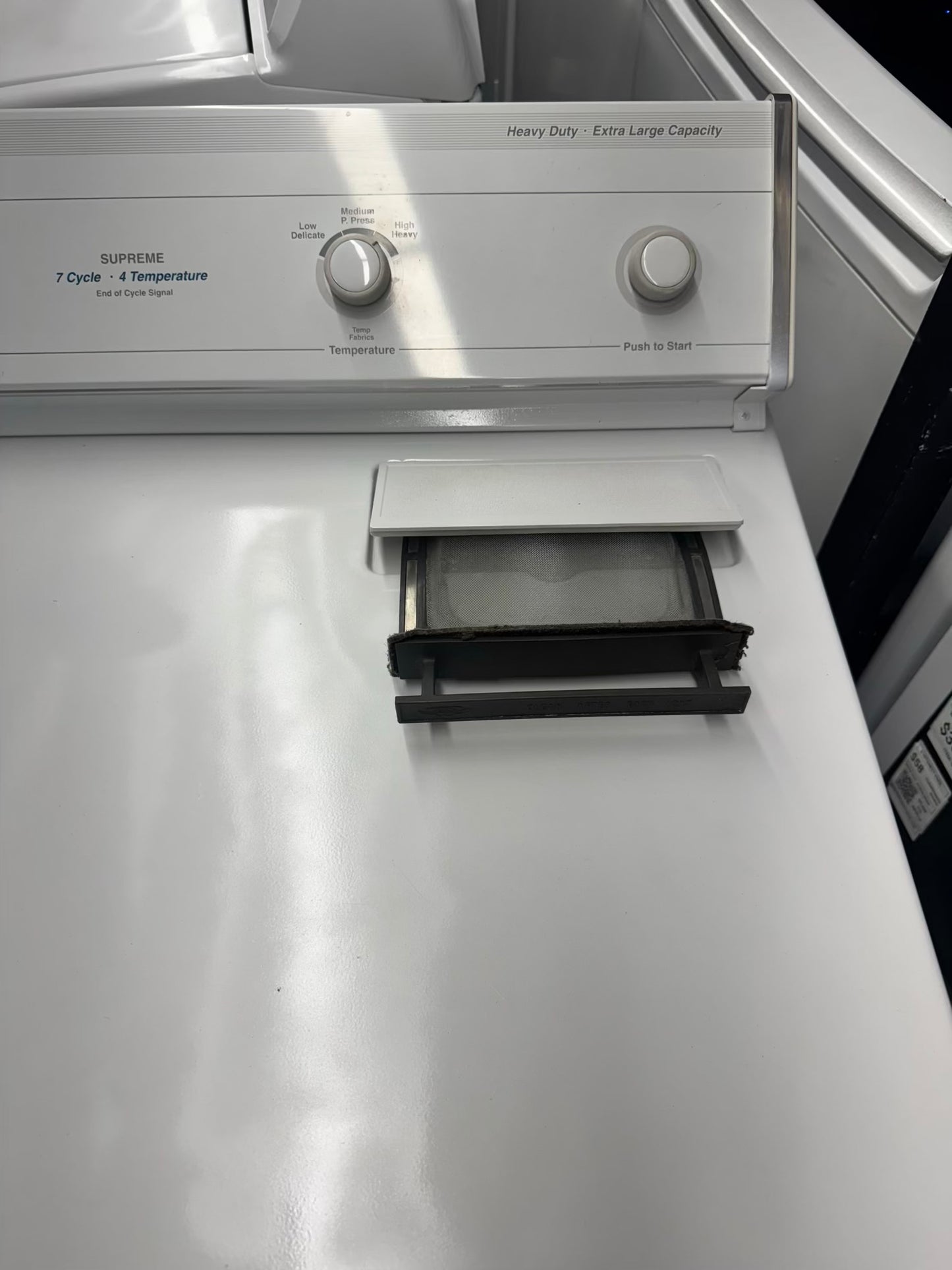 Whirpool supreme heavy duty extra large capacity electric dryer 220vlt